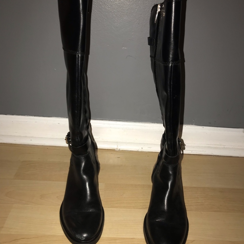 All black knee high boots - Picture 1 of 5